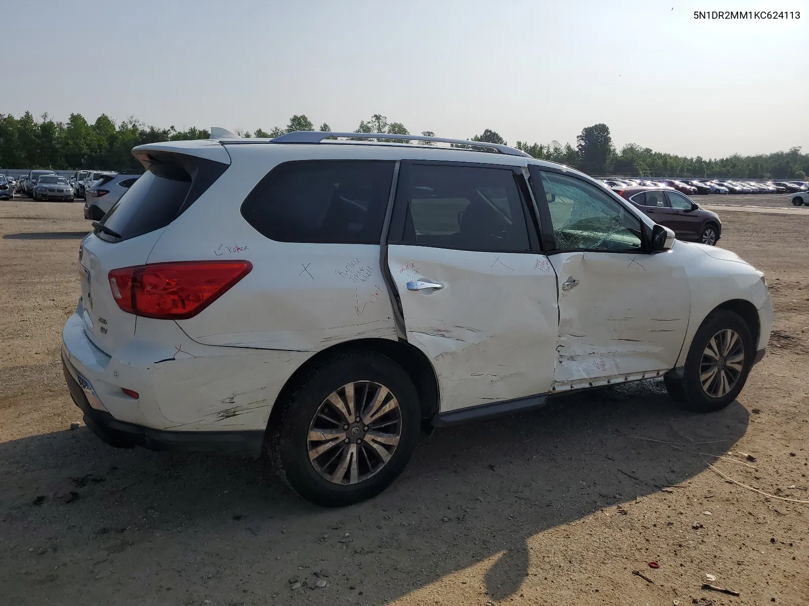 2019 Nissan Pathfinder S VIN: 5N1DR2MM1KC624113 Lot: 64387804