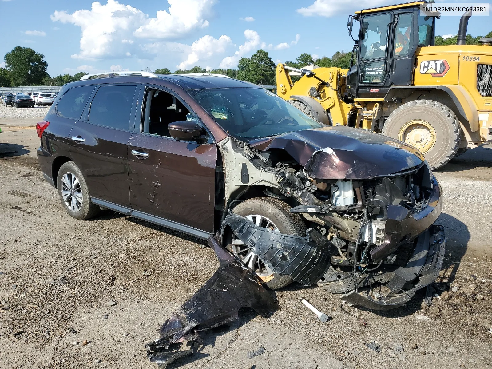 5N1DR2MN4KC633381 2019 Nissan Pathfinder S