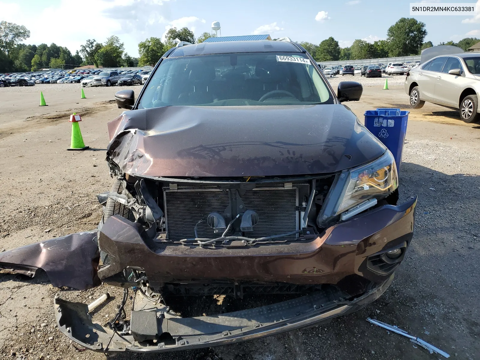 5N1DR2MN4KC633381 2019 Nissan Pathfinder S