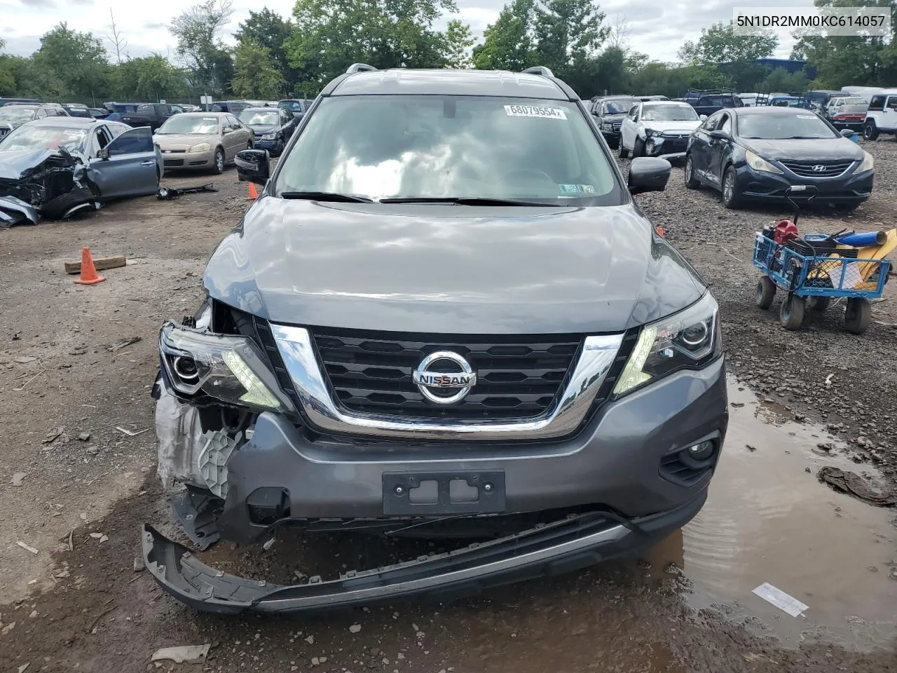 2019 Nissan Pathfinder S VIN: 5N1DR2MM0KC614057 Lot: 68079554