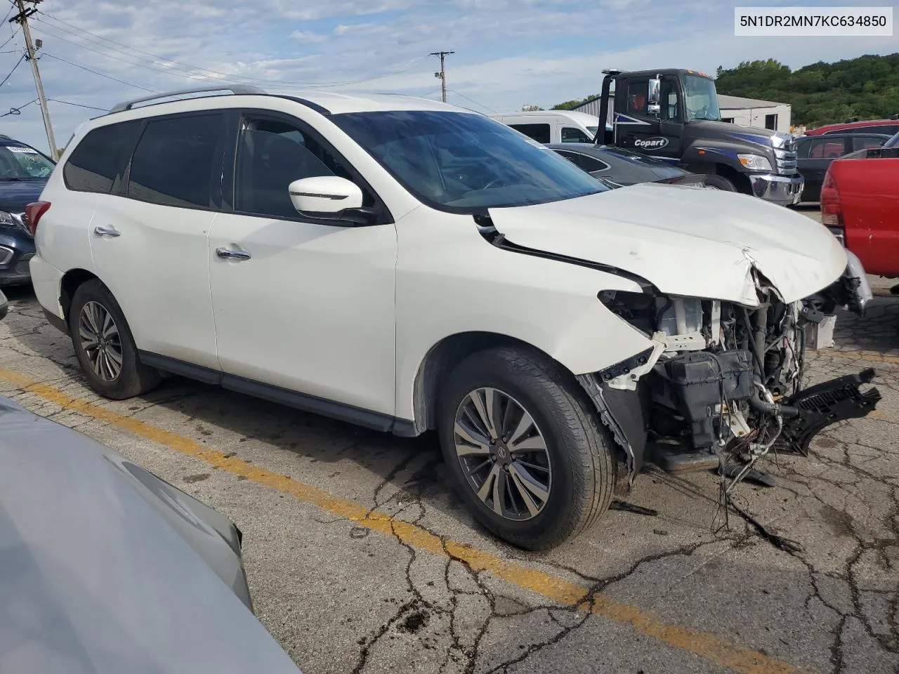 2019 Nissan Pathfinder S VIN: 5N1DR2MN7KC634850 Lot: 68508534