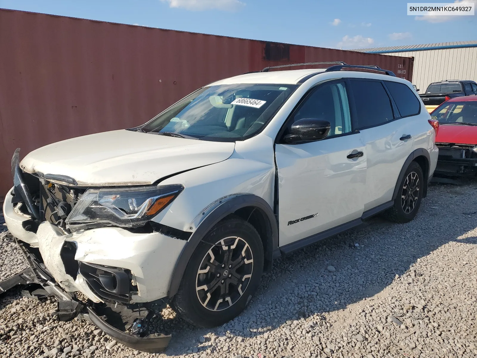 2019 Nissan Pathfinder S VIN: 5N1DR2MN1KC649327 Lot: 68665464