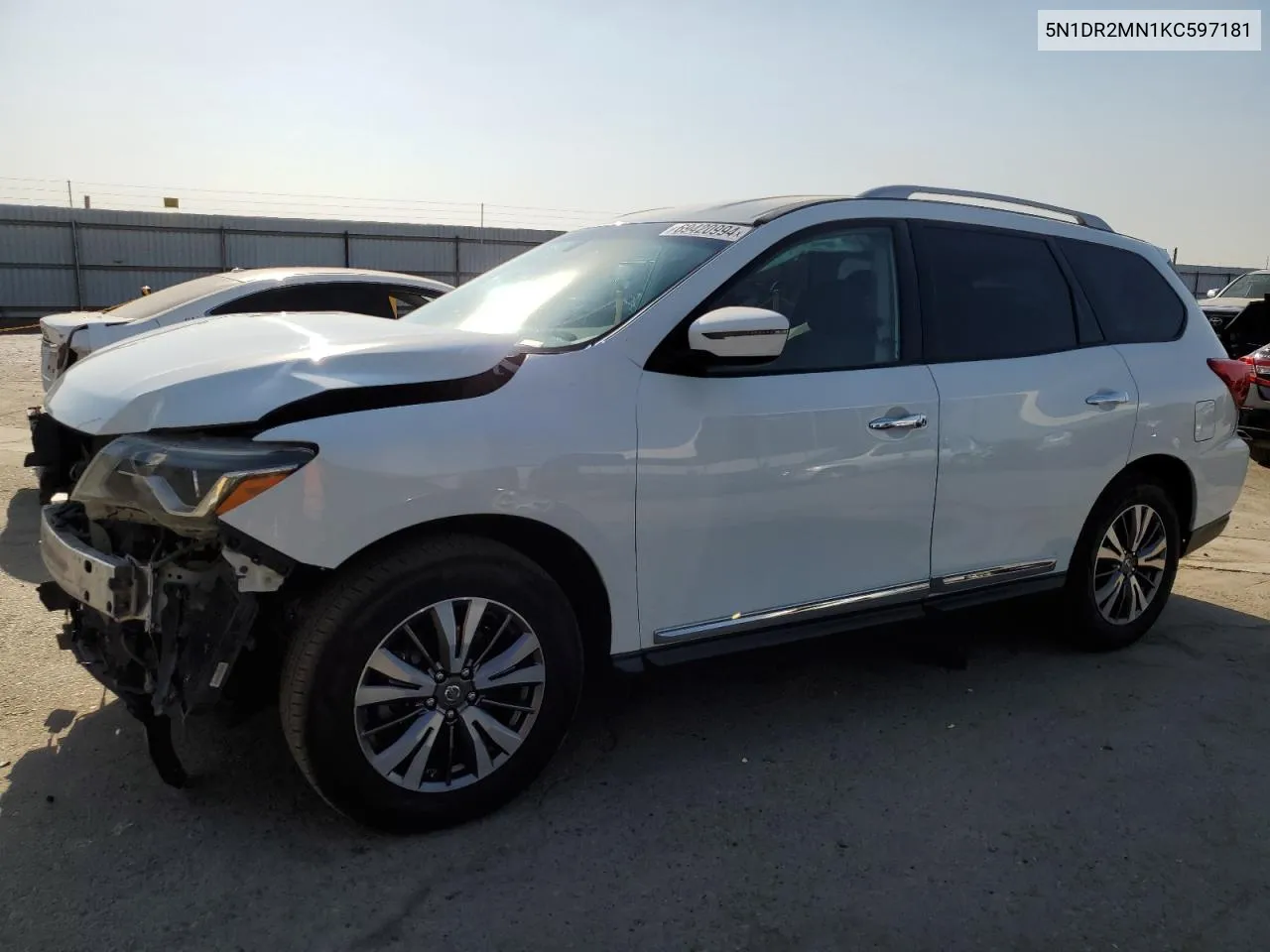 2019 Nissan Pathfinder S VIN: 5N1DR2MN1KC597181 Lot: 69420994