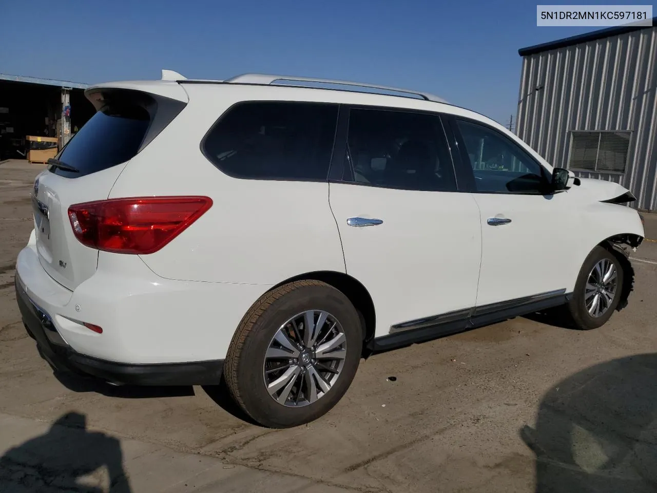 2019 Nissan Pathfinder S VIN: 5N1DR2MN1KC597181 Lot: 69420994