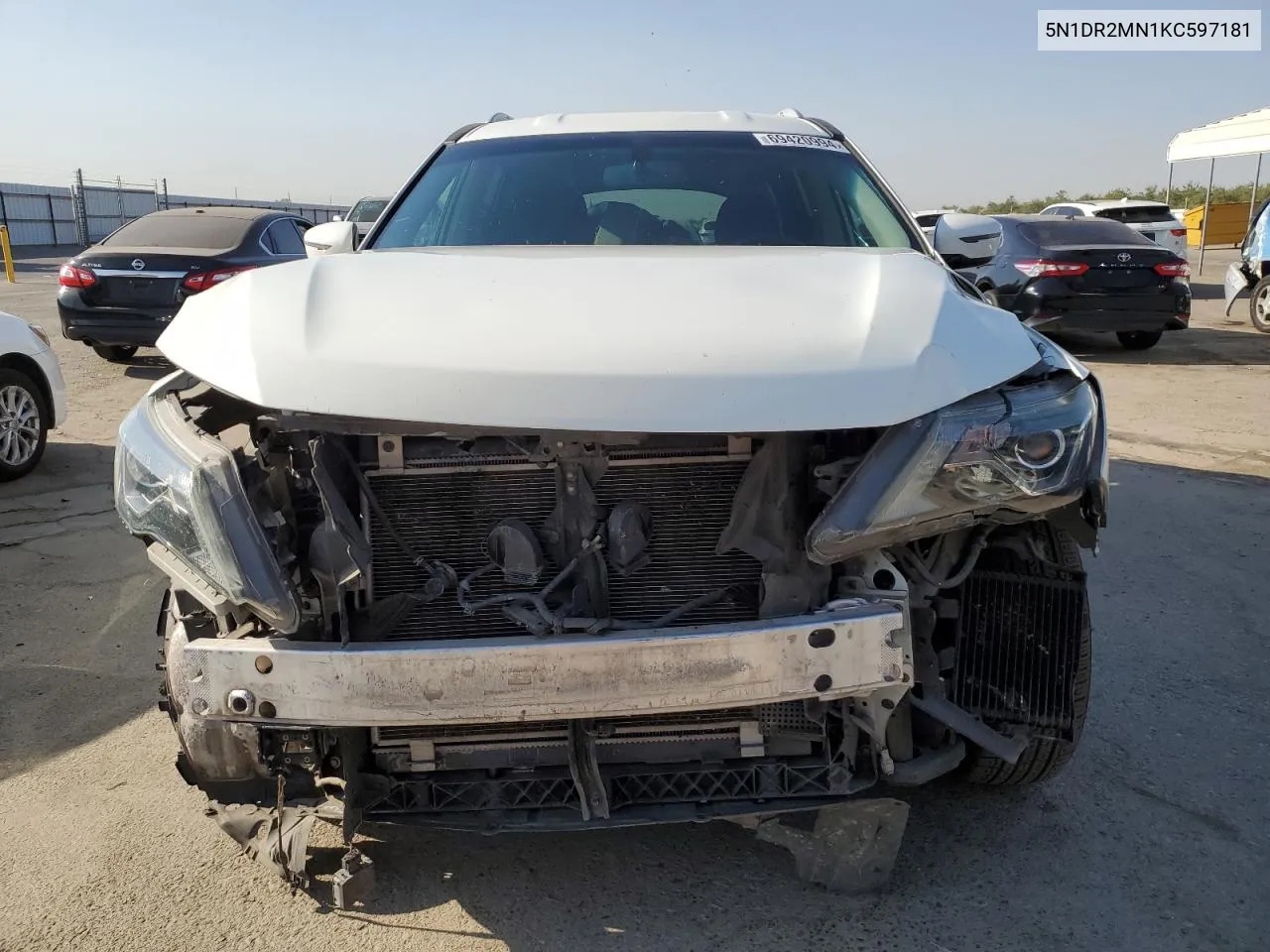 2019 Nissan Pathfinder S VIN: 5N1DR2MN1KC597181 Lot: 69420994