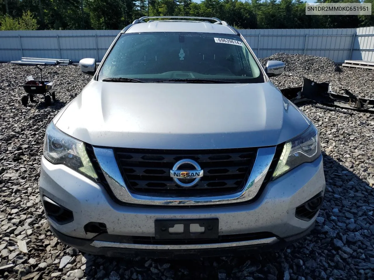 2019 Nissan Pathfinder S VIN: 5N1DR2MM0KC651951 Lot: 69639614