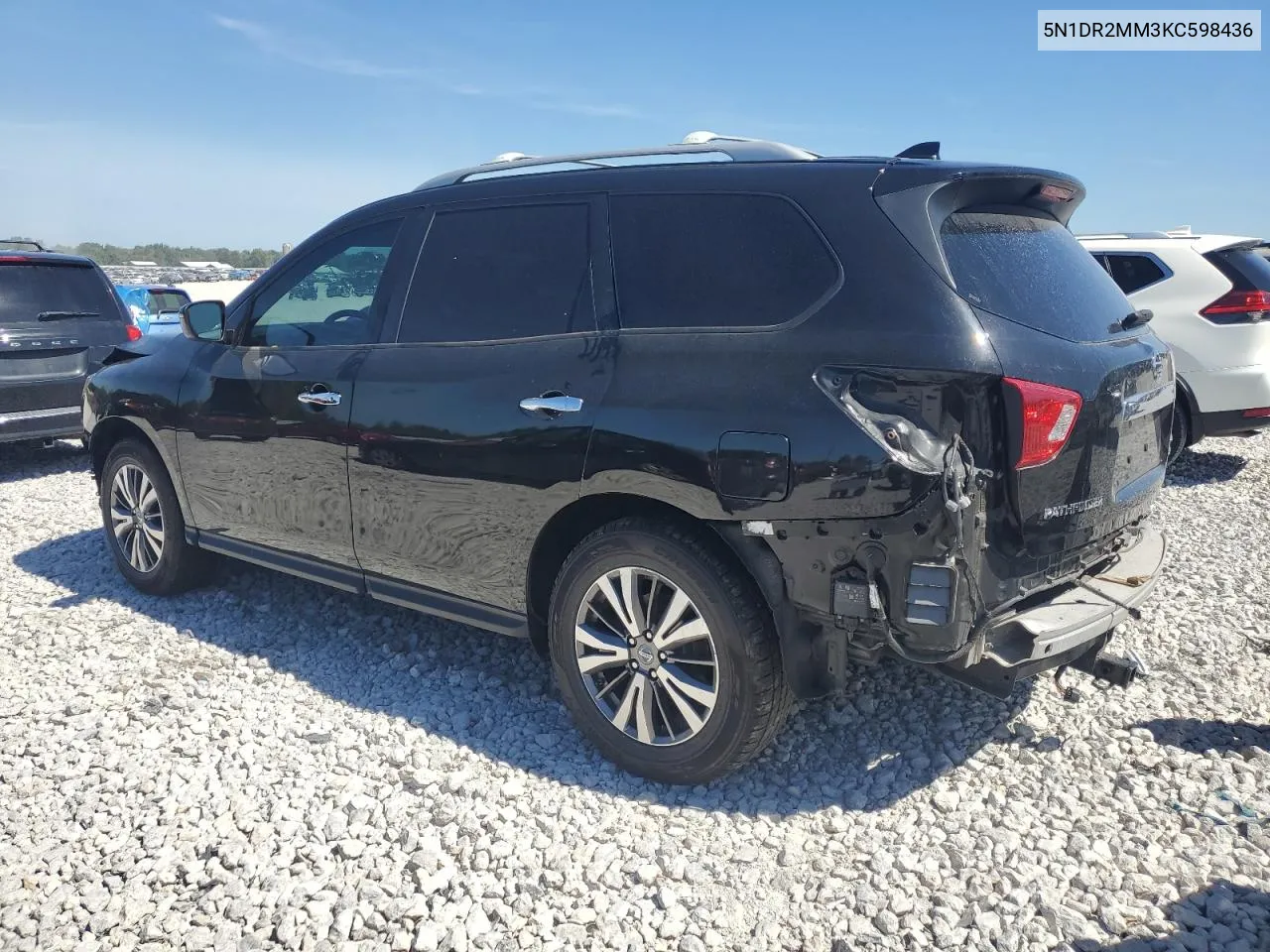 5N1DR2MM3KC598436 2019 Nissan Pathfinder S