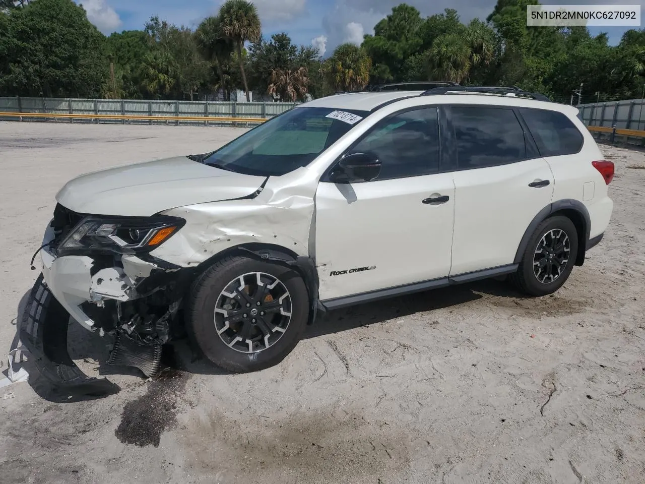 2019 Nissan Pathfinder S VIN: 5N1DR2MN0KC627092 Lot: 70213714