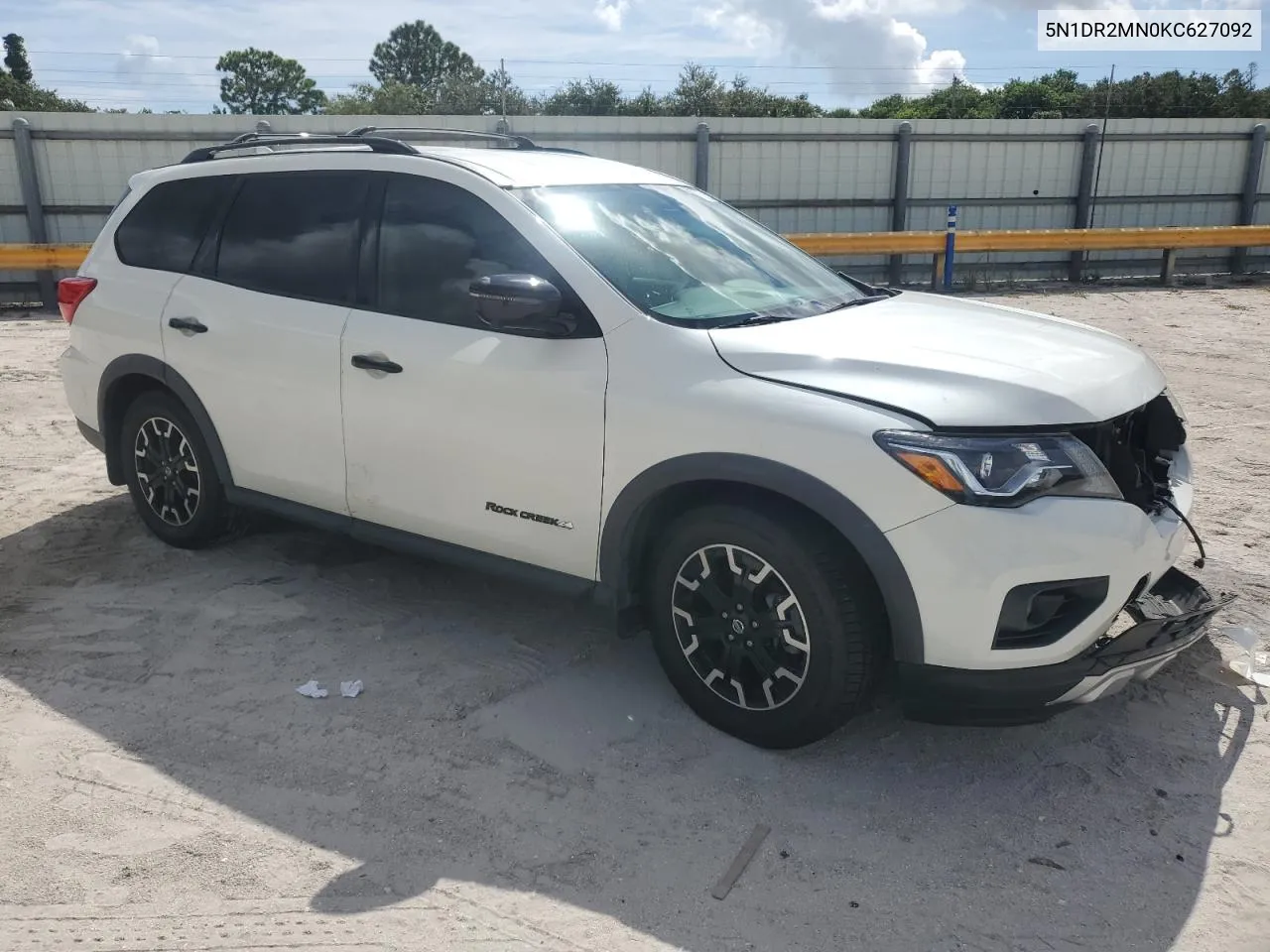 2019 Nissan Pathfinder S VIN: 5N1DR2MN0KC627092 Lot: 70213714