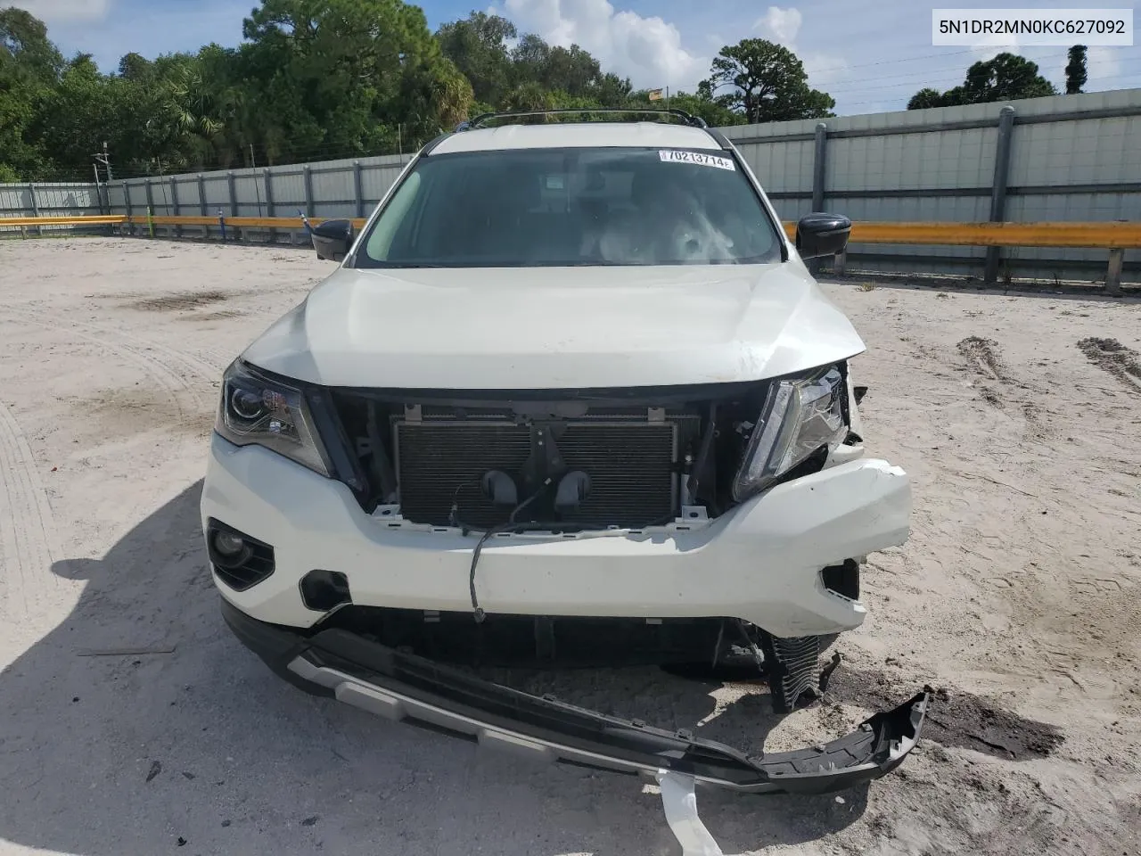 2019 Nissan Pathfinder S VIN: 5N1DR2MN0KC627092 Lot: 70213714