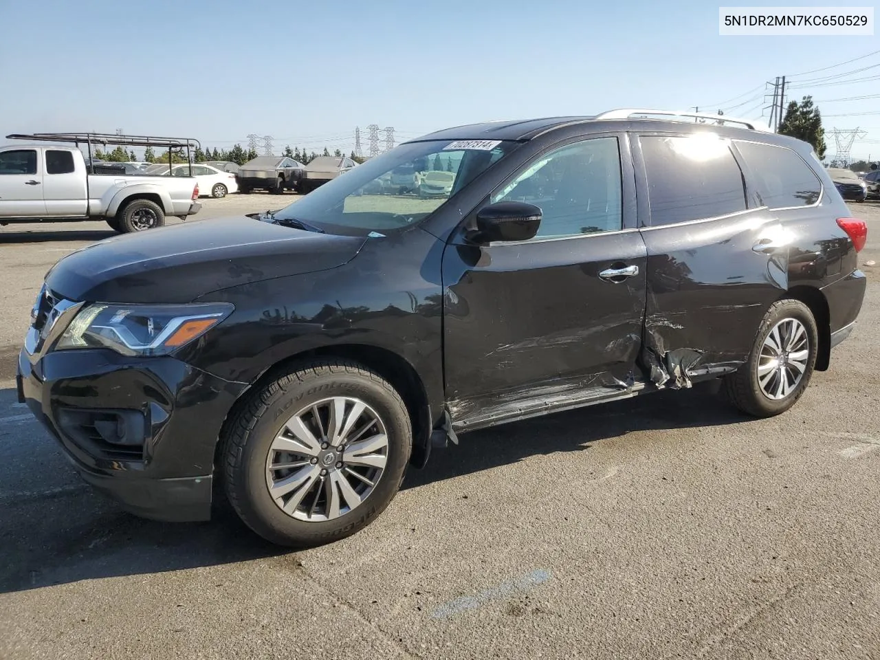 2019 Nissan Pathfinder S VIN: 5N1DR2MN7KC650529 Lot: 70287314