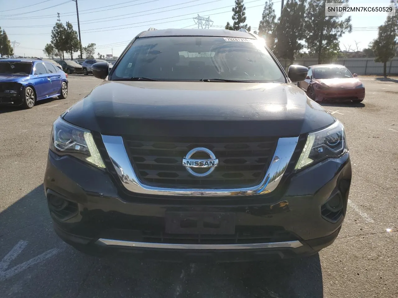 2019 Nissan Pathfinder S VIN: 5N1DR2MN7KC650529 Lot: 70287314