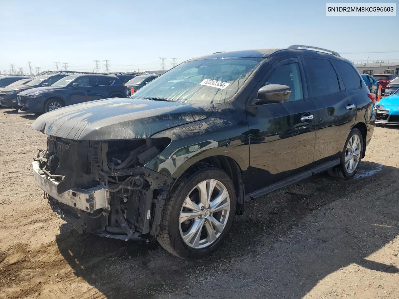 5N1DR2MM8KC596603 2019 Nissan Pathfinder S