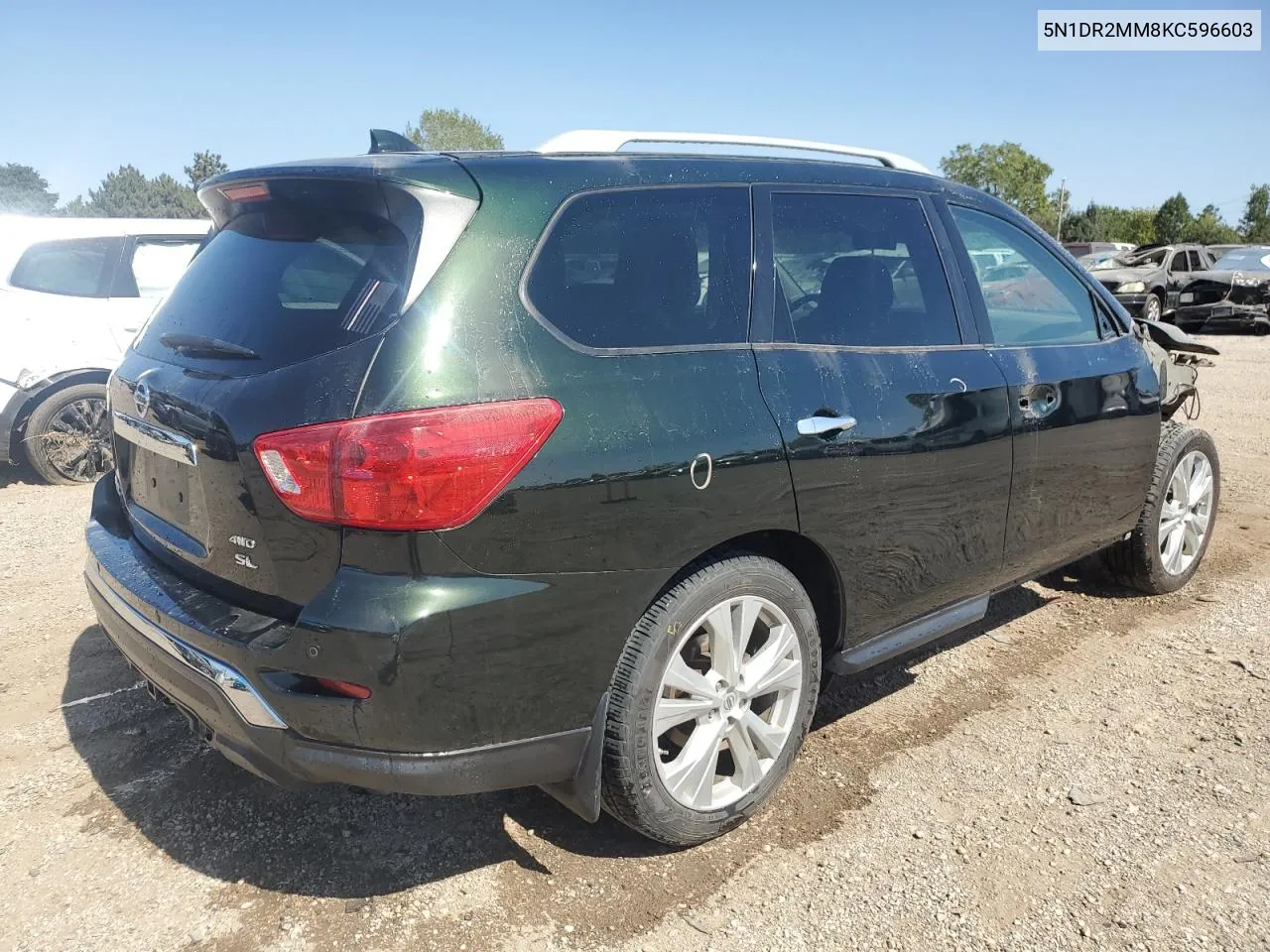 2019 Nissan Pathfinder S VIN: 5N1DR2MM8KC596603 Lot: 70302584