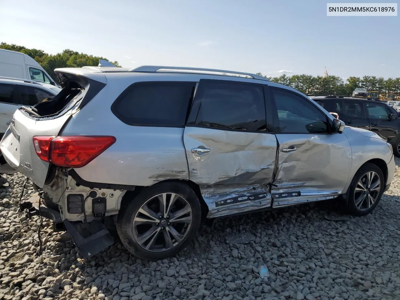 2019 Nissan Pathfinder S VIN: 5N1DR2MM5KC618976 Lot: 70432374