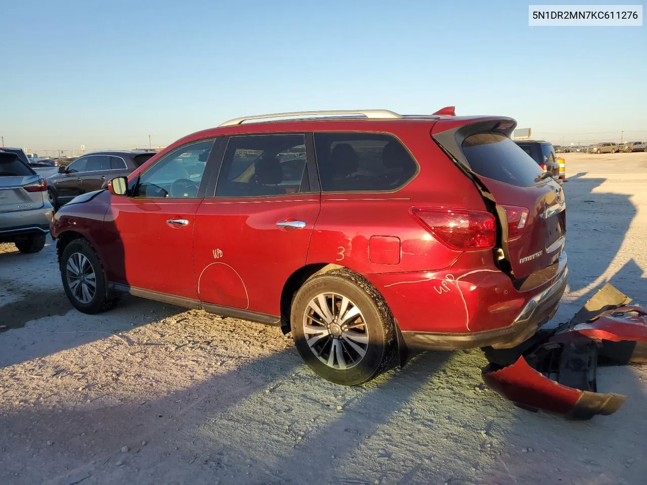 2019 Nissan Pathfinder S VIN: 5N1DR2MN7KC611276 Lot: 70622954