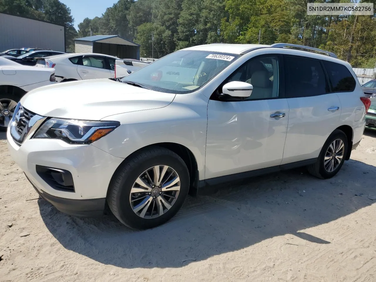 2019 Nissan Pathfinder S VIN: 5N1DR2MM7KC582756 Lot: 70639224