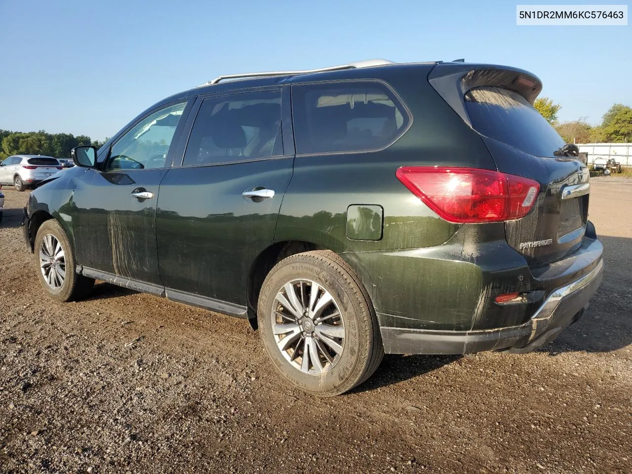 2019 Nissan Pathfinder S VIN: 5N1DR2MM6KC576463 Lot: 70664014