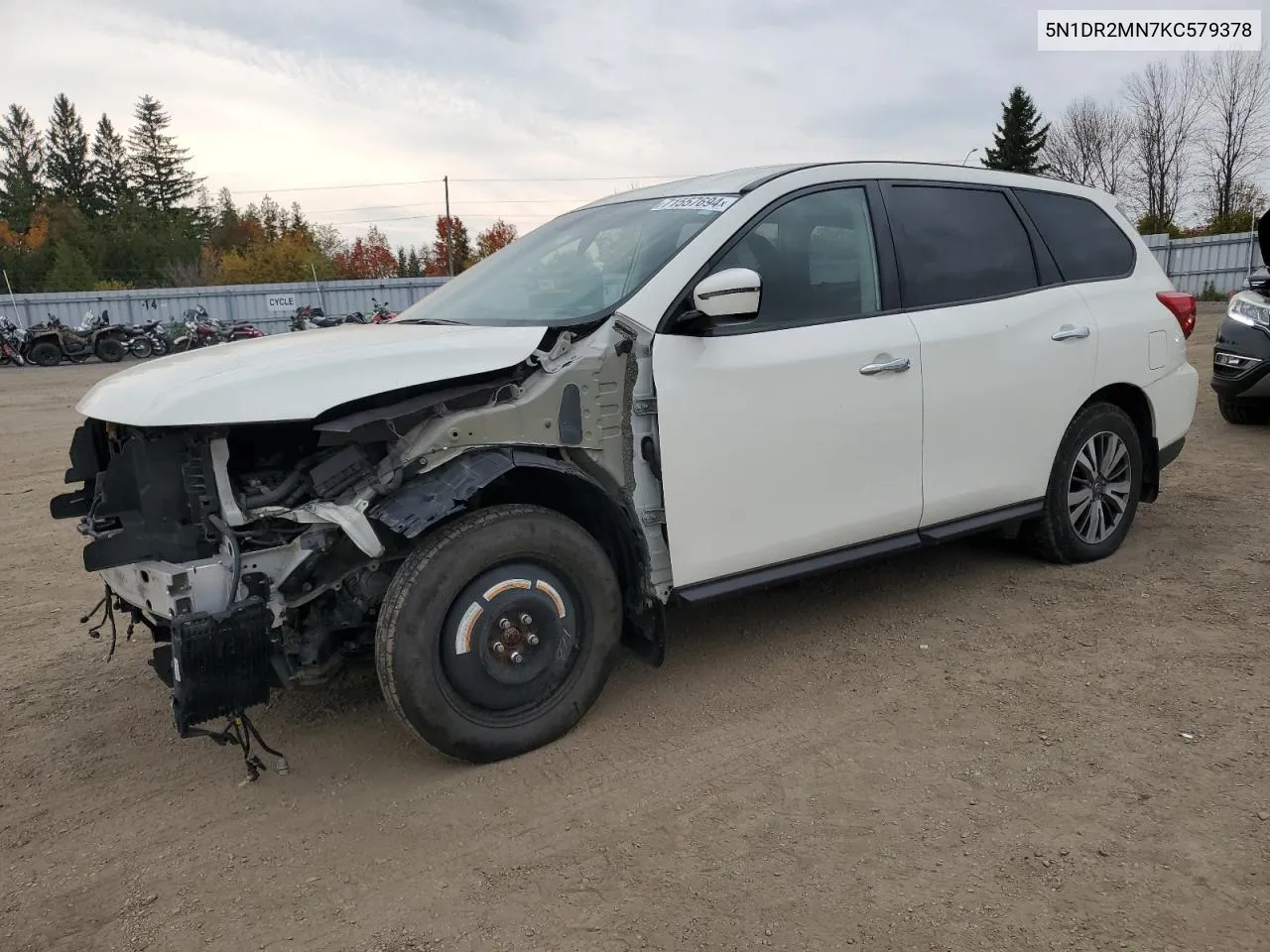 2019 Nissan Pathfinder S VIN: 5N1DR2MN7KC579378 Lot: 71557694