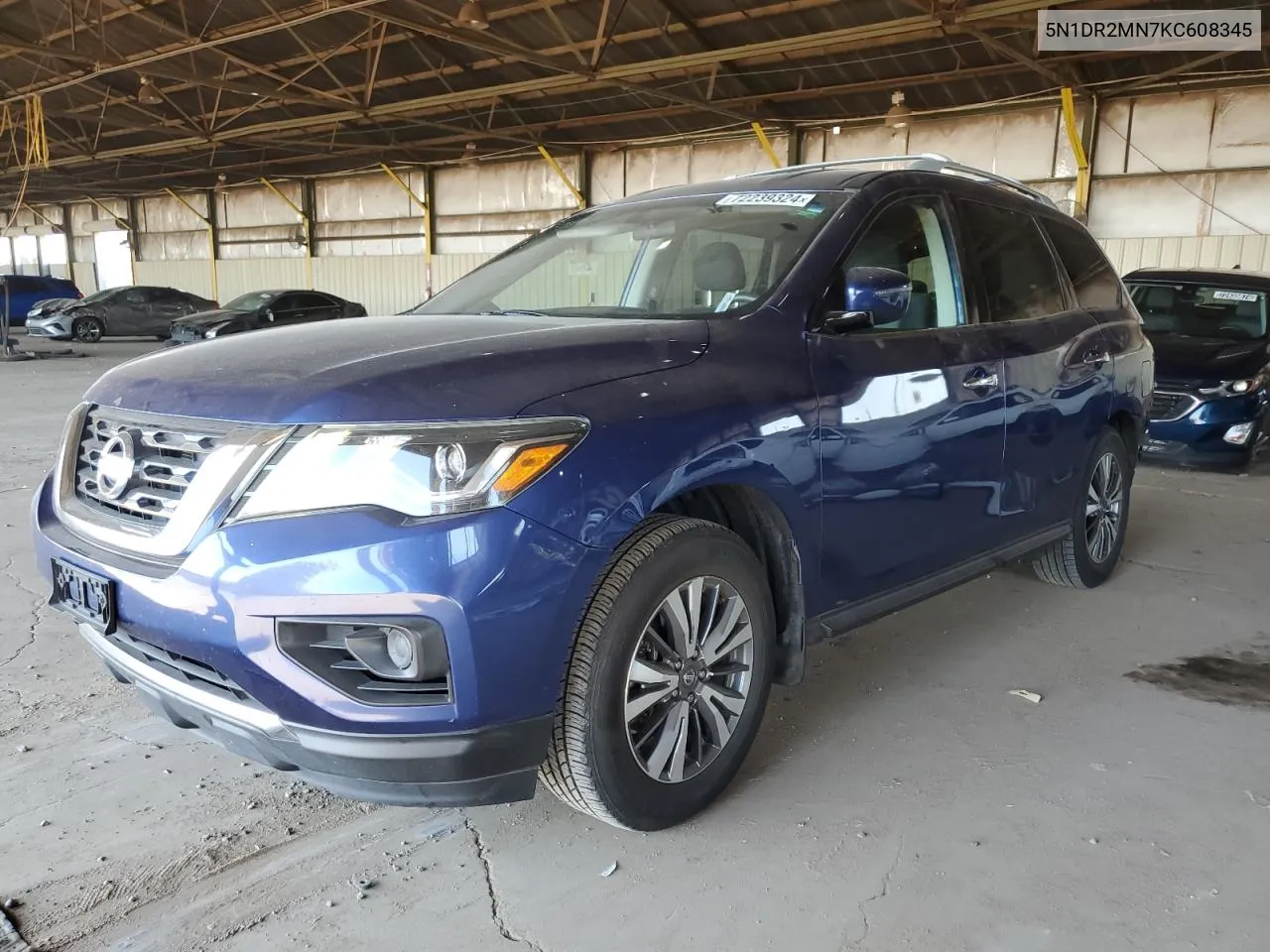 2019 Nissan Pathfinder S VIN: 5N1DR2MN7KC608345 Lot: 72239324