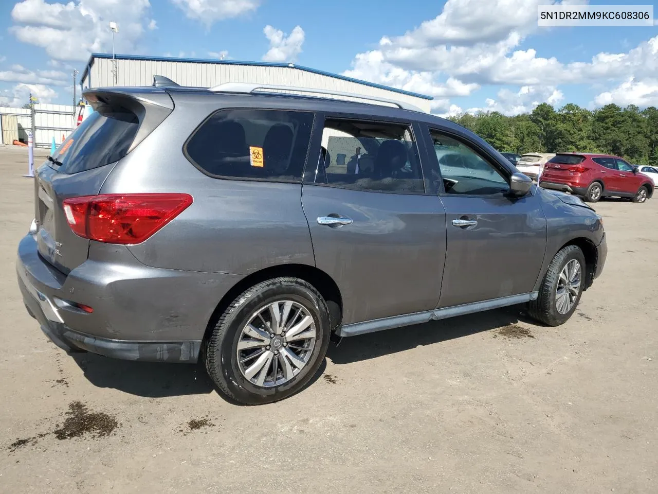 2019 Nissan Pathfinder S VIN: 5N1DR2MM9KC608306 Lot: 72261224