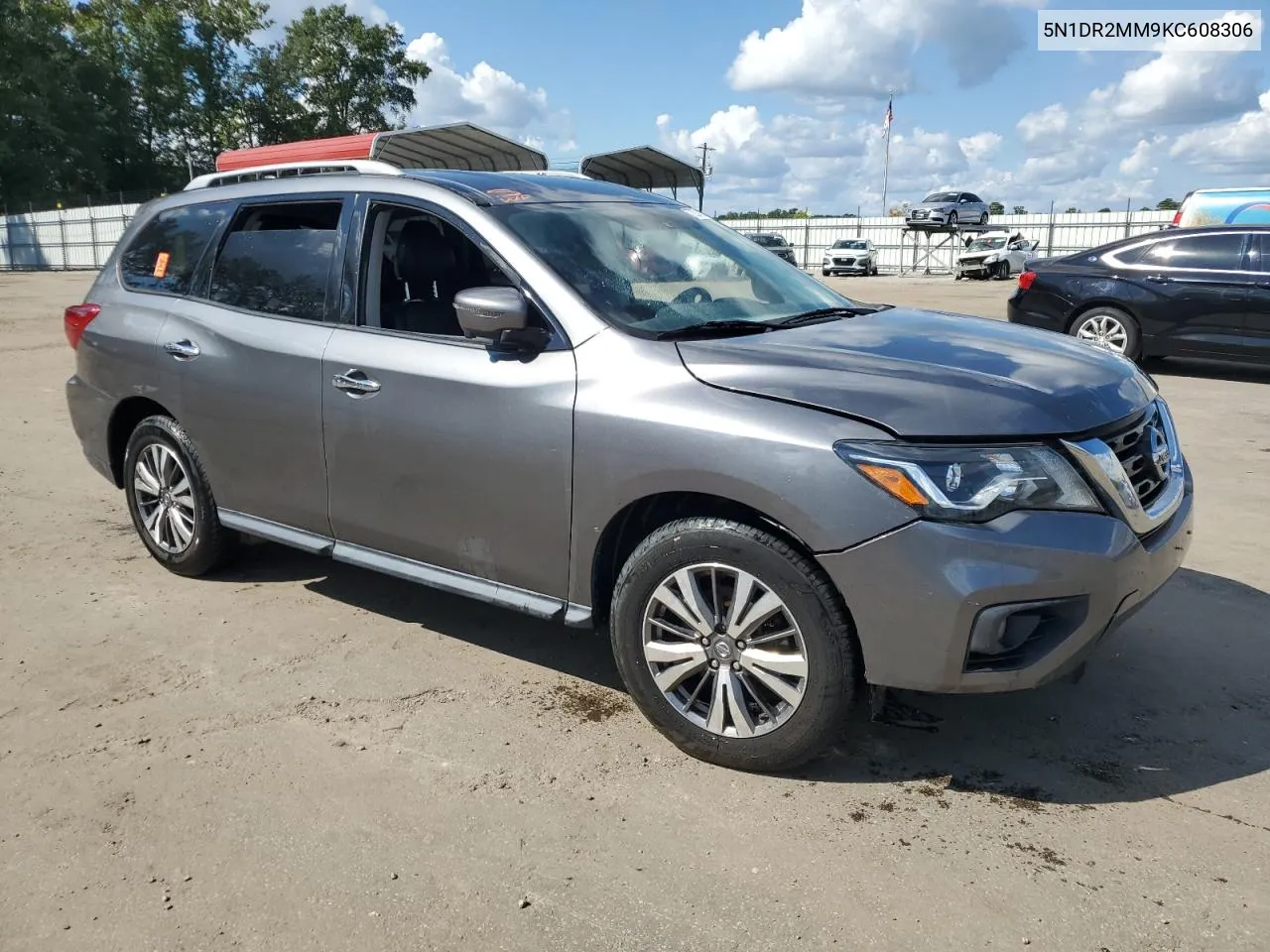 2019 Nissan Pathfinder S VIN: 5N1DR2MM9KC608306 Lot: 72261224