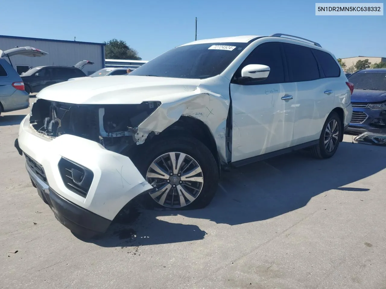 5N1DR2MN5KC638332 2019 Nissan Pathfinder S