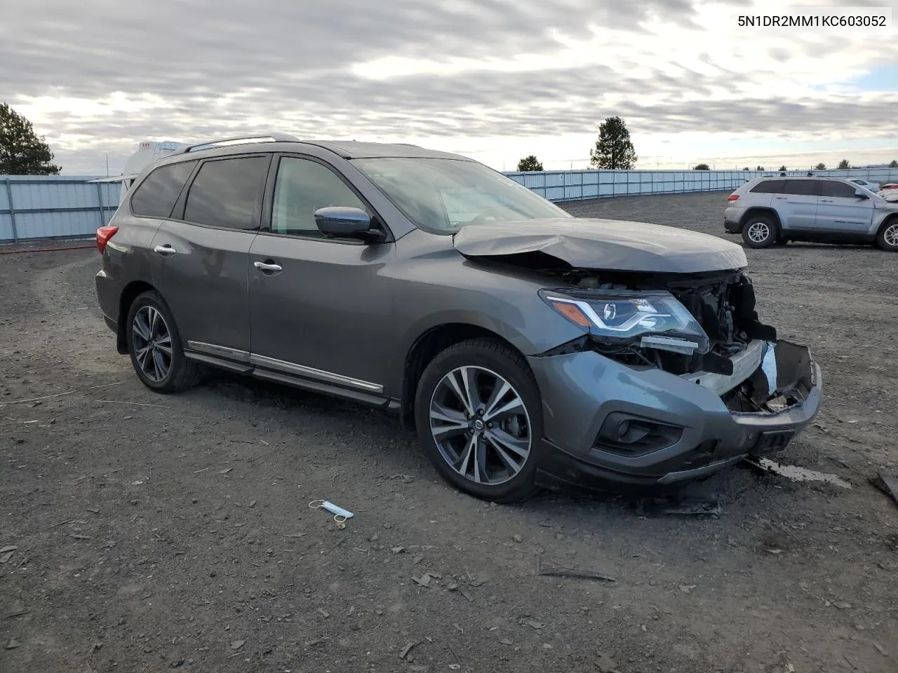 2019 Nissan Pathfinder S VIN: 5N1DR2MM1KC603052 Lot: 72822994