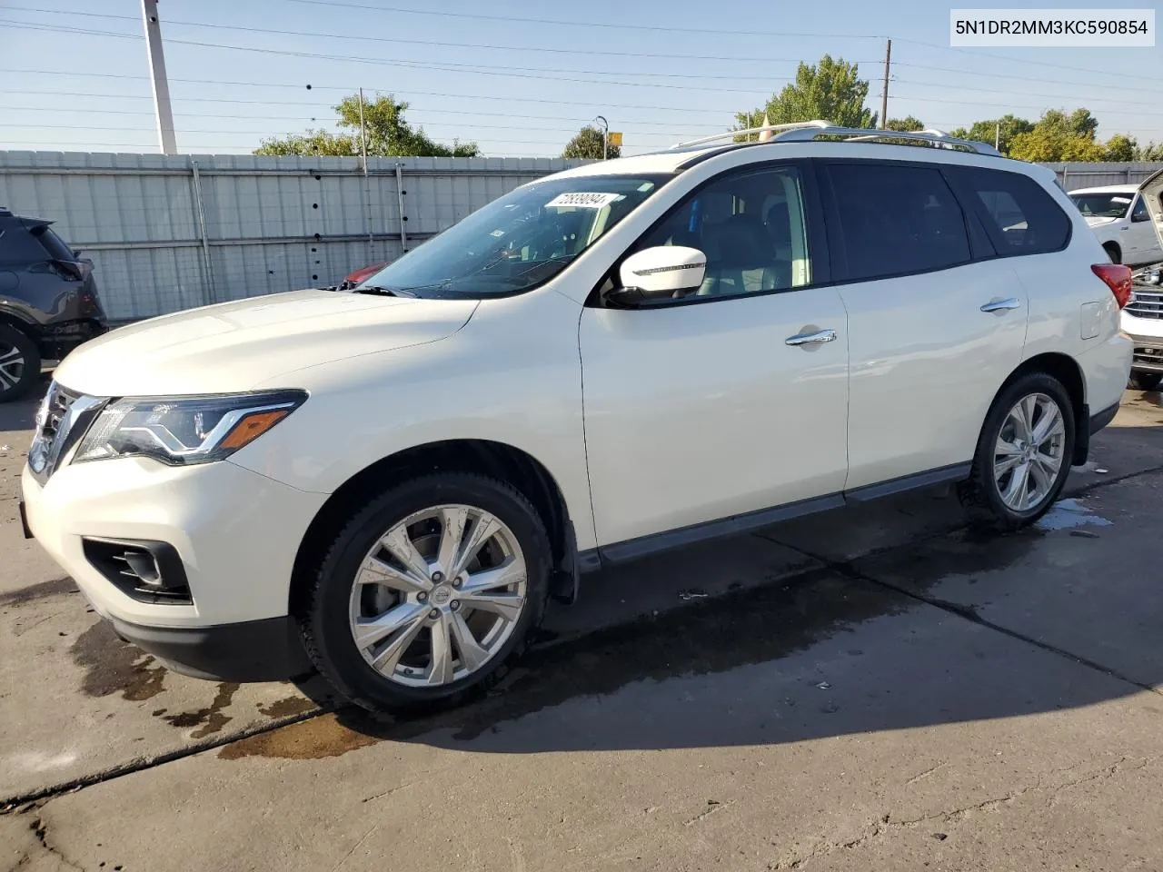 2019 Nissan Pathfinder S VIN: 5N1DR2MM3KC590854 Lot: 72839094