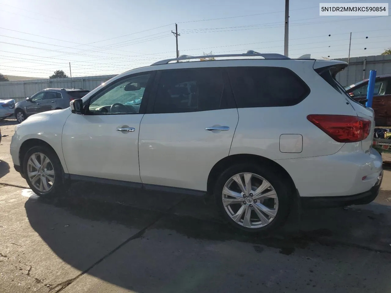 2019 Nissan Pathfinder S VIN: 5N1DR2MM3KC590854 Lot: 72839094