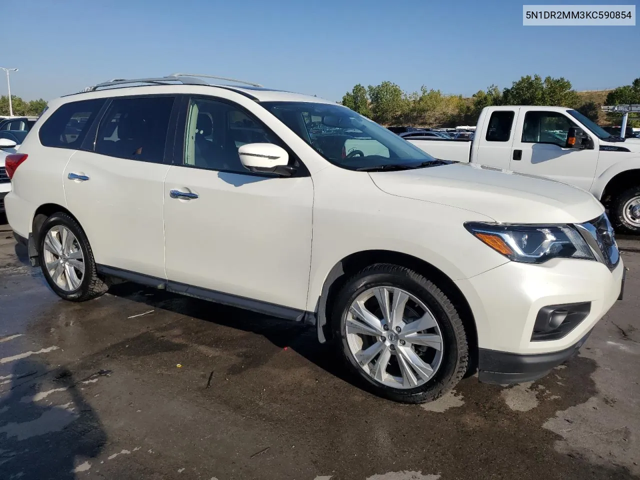 2019 Nissan Pathfinder S VIN: 5N1DR2MM3KC590854 Lot: 72839094