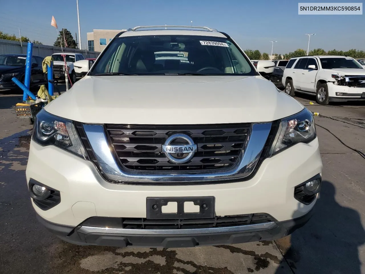 2019 Nissan Pathfinder S VIN: 5N1DR2MM3KC590854 Lot: 72839094