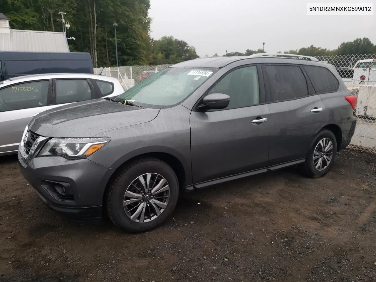 2019 Nissan Pathfinder S VIN: 5N1DR2MNXKC599012 Lot: 73118804