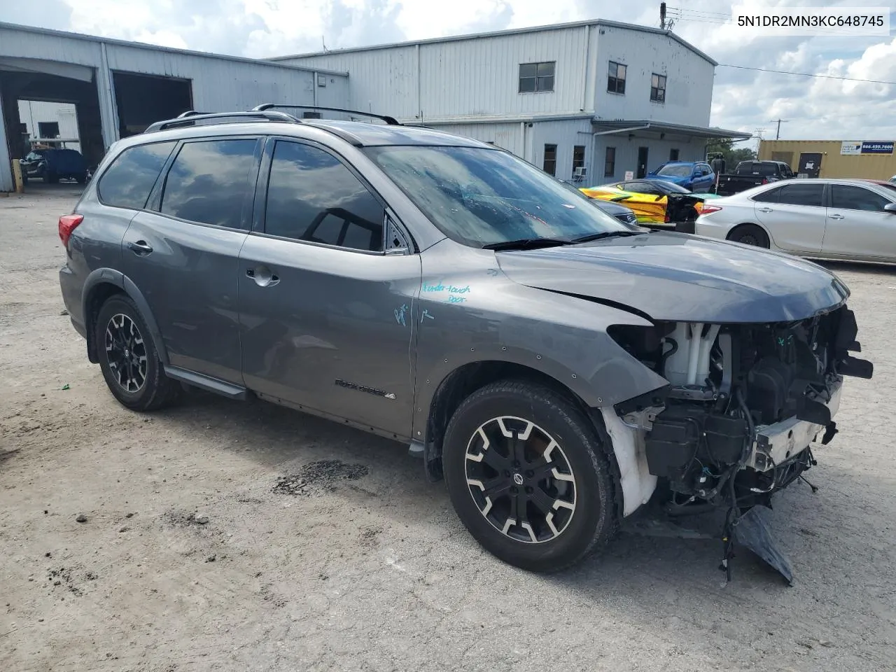 2019 Nissan Pathfinder S VIN: 5N1DR2MN3KC648745 Lot: 73506284