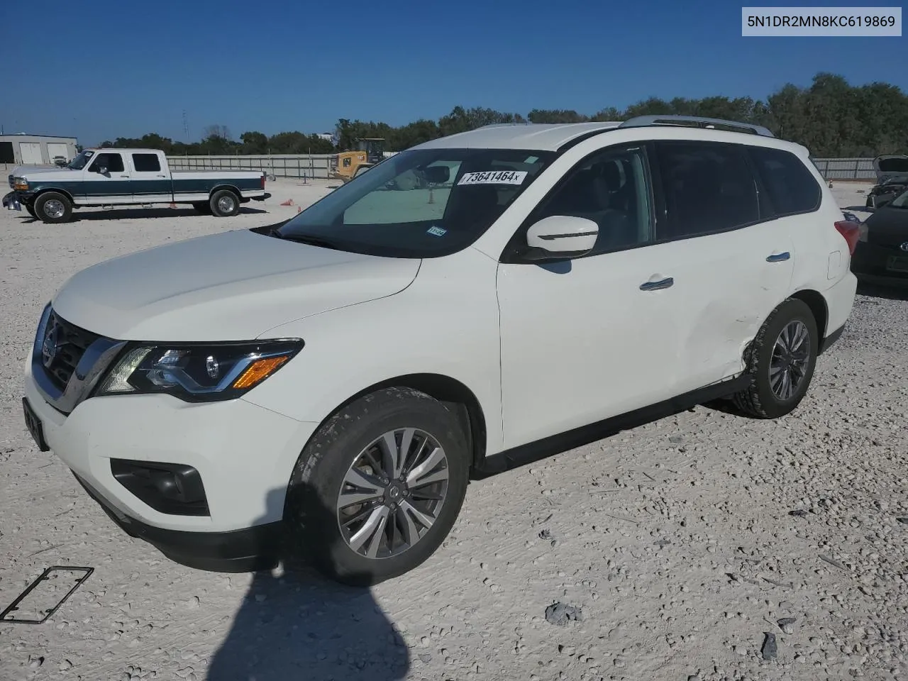 2019 Nissan Pathfinder S VIN: 5N1DR2MN8KC619869 Lot: 73641464