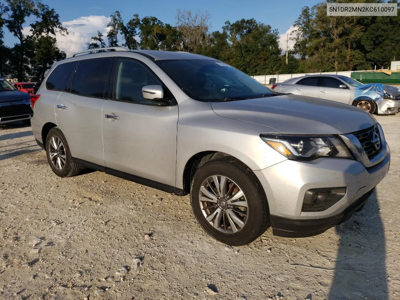 2019 Nissan Pathfinder S VIN: 5N1DR2MN2KC610097 Lot: 73774224