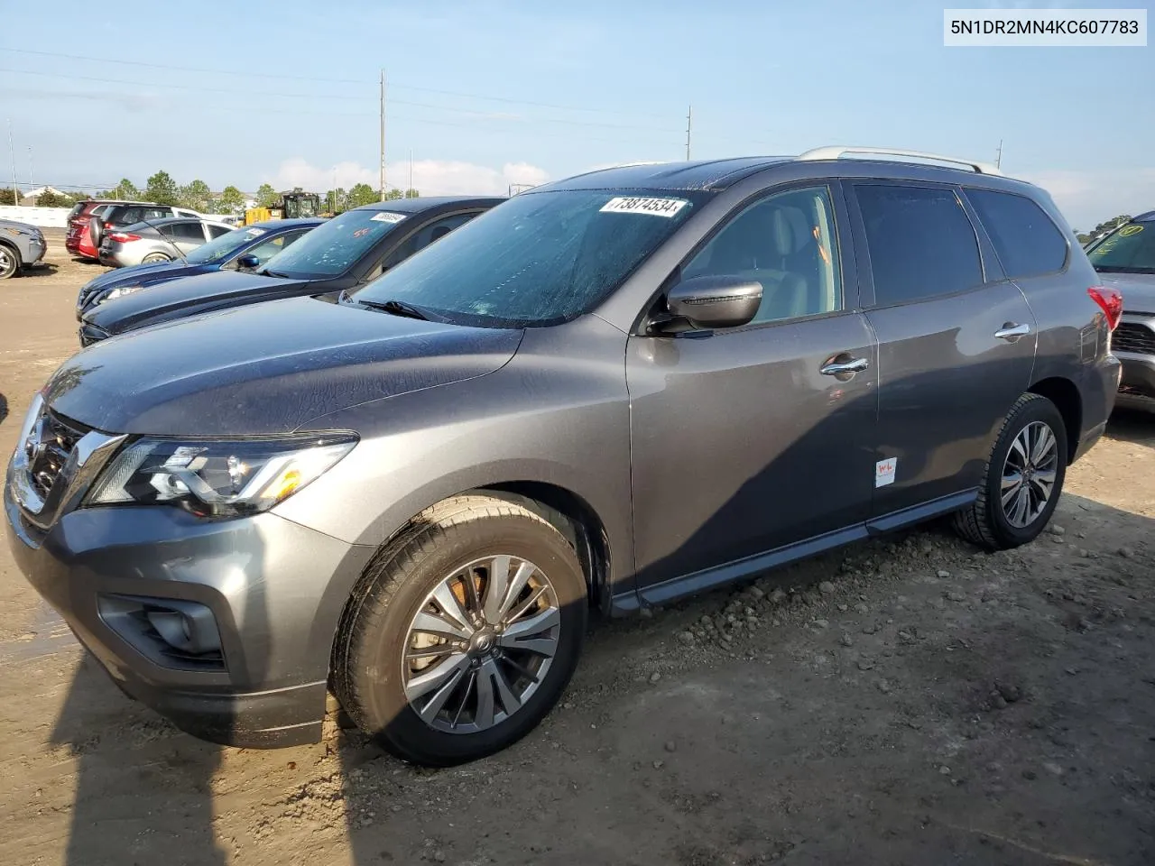 2019 Nissan Pathfinder S VIN: 5N1DR2MN4KC607783 Lot: 73874534