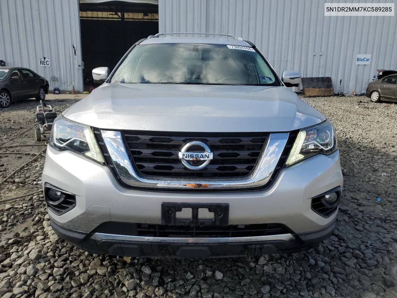 2019 Nissan Pathfinder S VIN: 5N1DR2MM7KC589285 Lot: 73894744