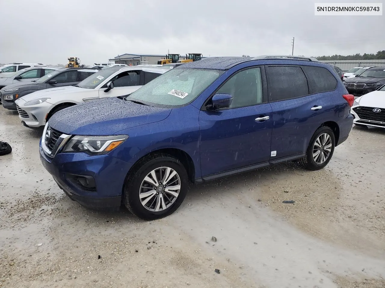 2019 Nissan Pathfinder S VIN: 5N1DR2MN0KC598743 Lot: 73948294