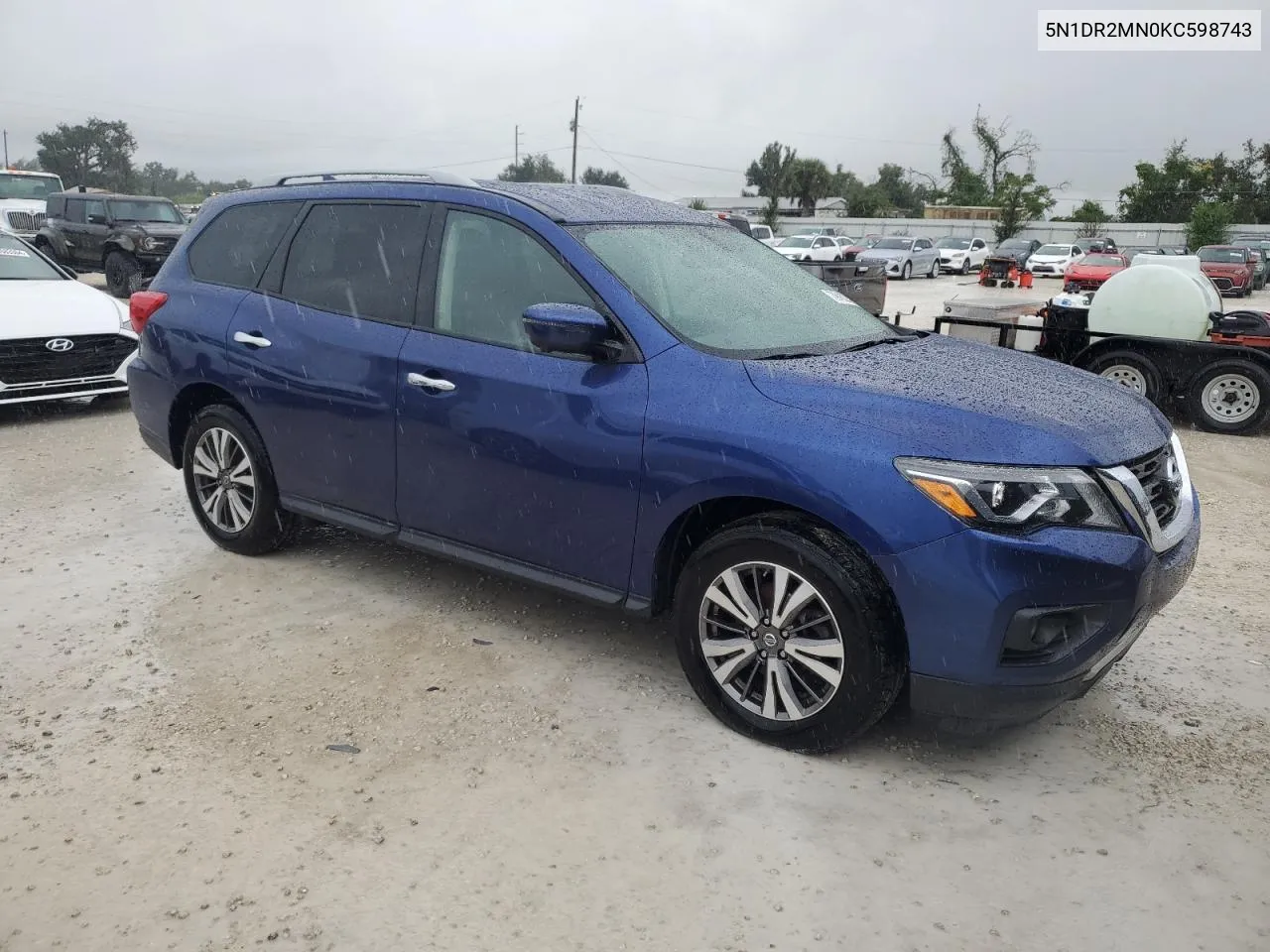 2019 Nissan Pathfinder S VIN: 5N1DR2MN0KC598743 Lot: 73948294