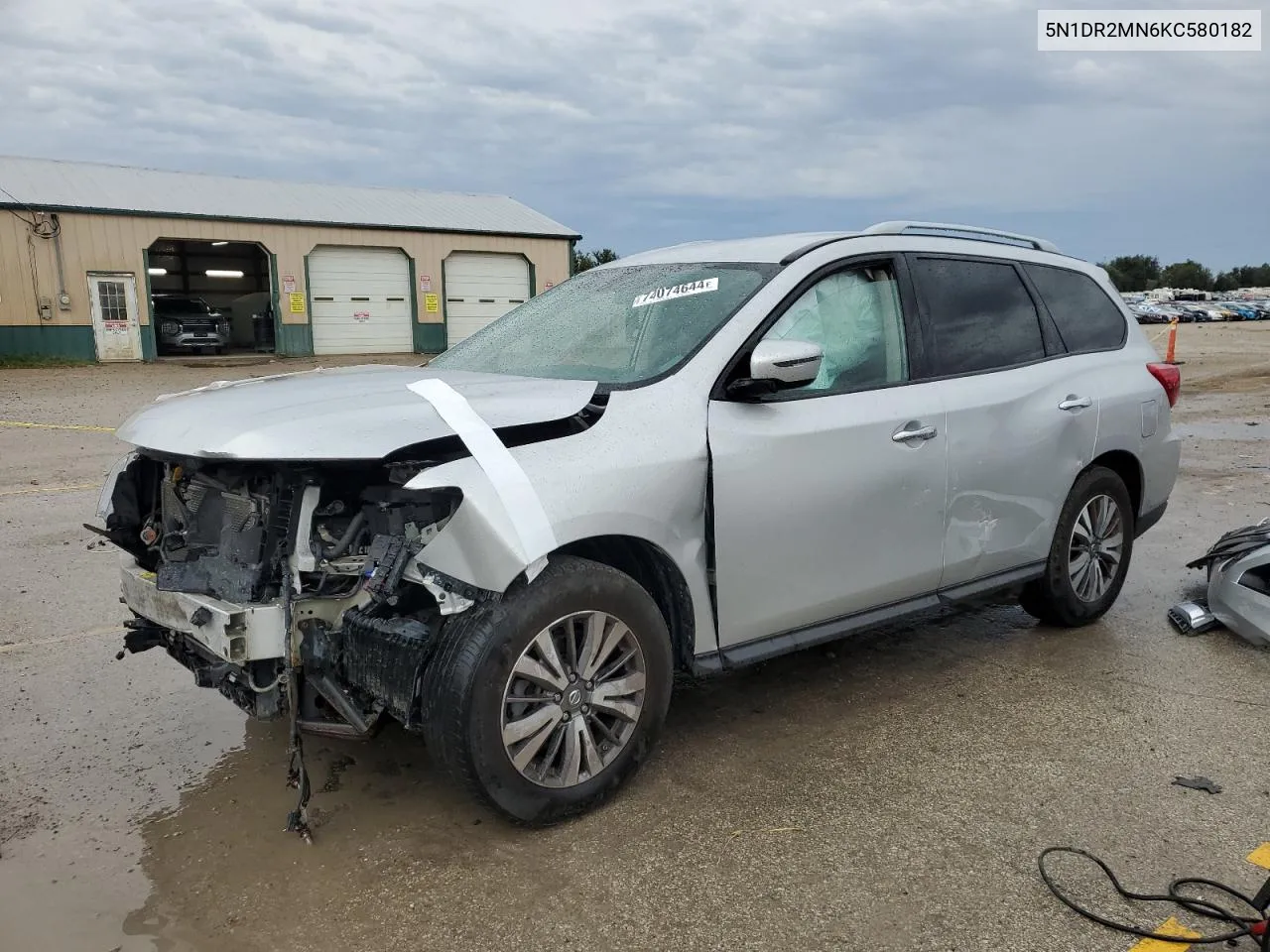 2019 Nissan Pathfinder S VIN: 5N1DR2MN6KC580182 Lot: 74074644