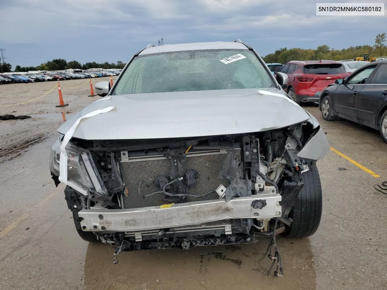 2019 Nissan Pathfinder S VIN: 5N1DR2MN6KC580182 Lot: 74074644