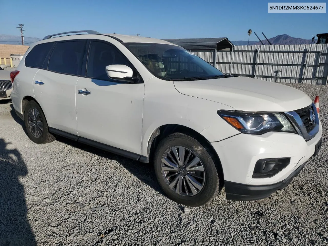 2019 Nissan Pathfinder S VIN: 5N1DR2MM3KC624677 Lot: 74393974