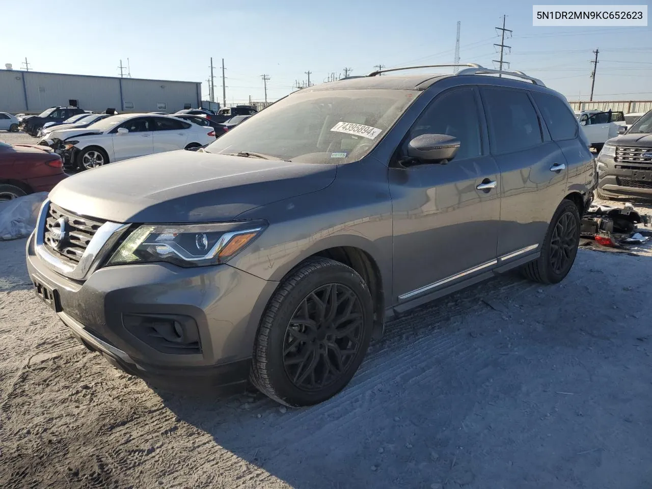 2019 Nissan Pathfinder S VIN: 5N1DR2MN9KC652623 Lot: 74395894