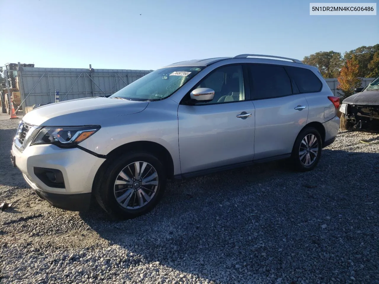 2019 Nissan Pathfinder S VIN: 5N1DR2MN4KC606486 Lot: 74497744