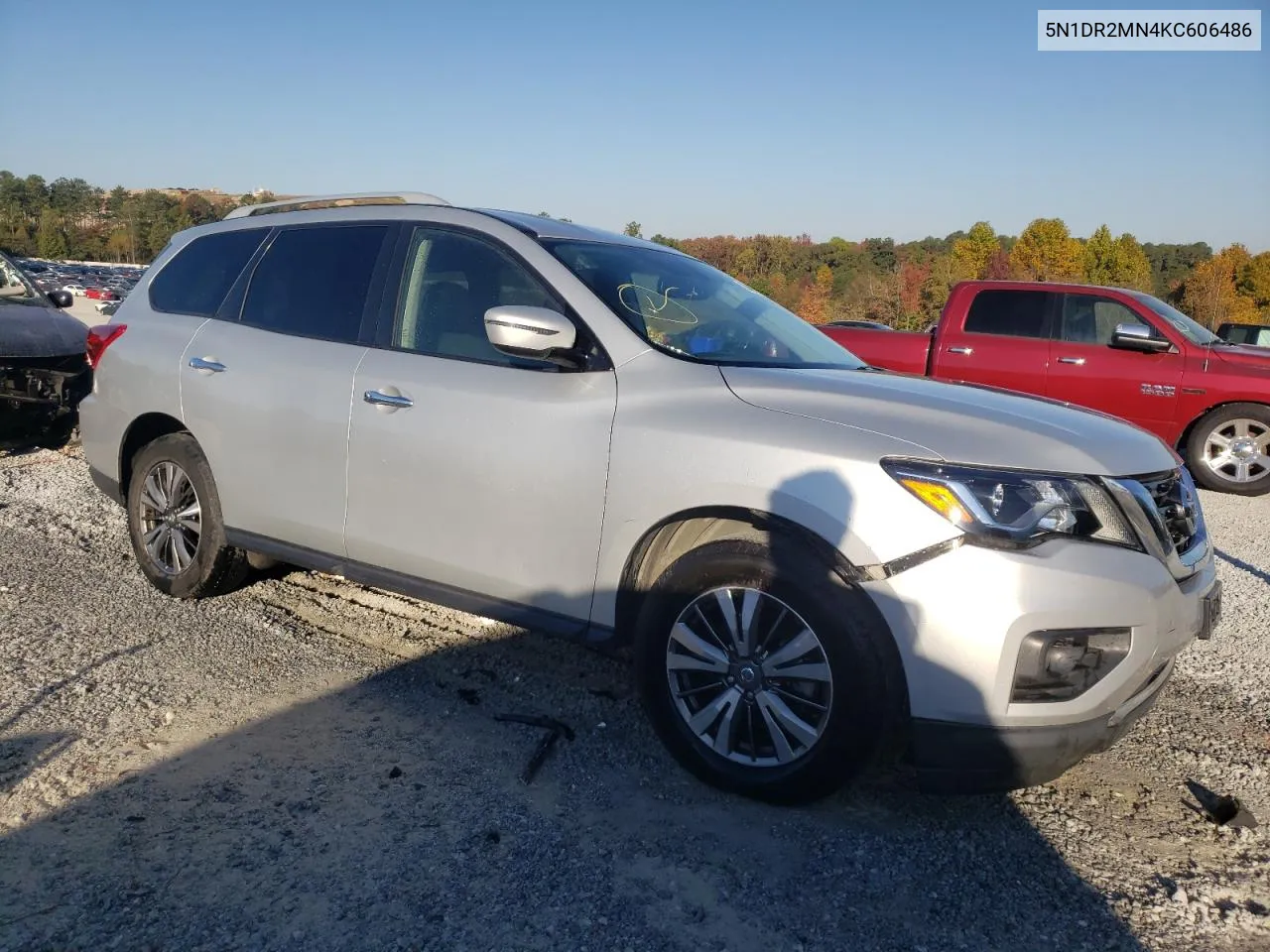 2019 Nissan Pathfinder S VIN: 5N1DR2MN4KC606486 Lot: 74497744