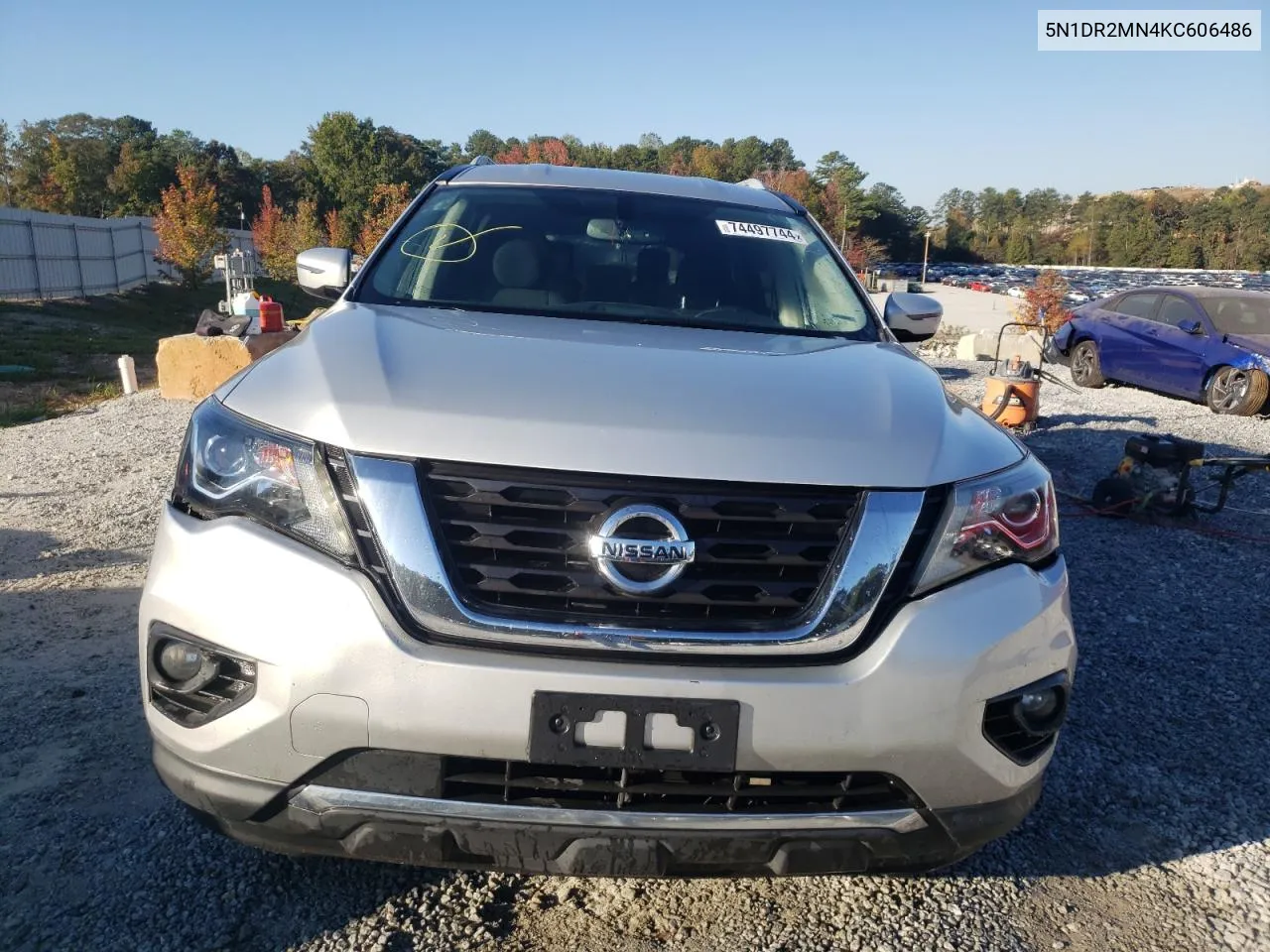 2019 Nissan Pathfinder S VIN: 5N1DR2MN4KC606486 Lot: 74497744