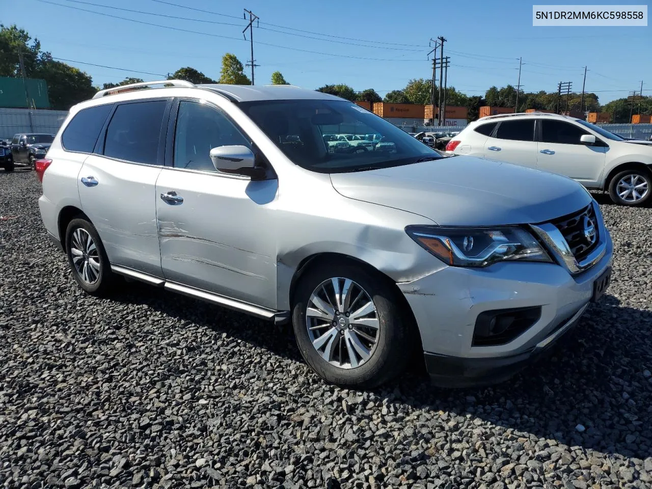 2019 Nissan Pathfinder S VIN: 5N1DR2MM6KC598558 Lot: 74781844