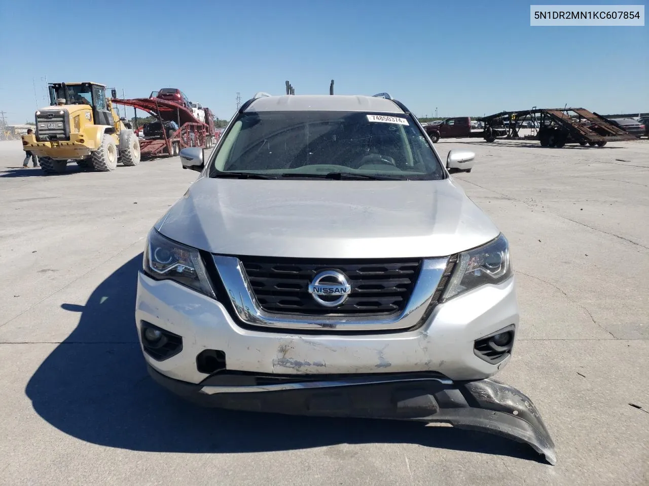 2019 Nissan Pathfinder S VIN: 5N1DR2MN1KC607854 Lot: 74850374