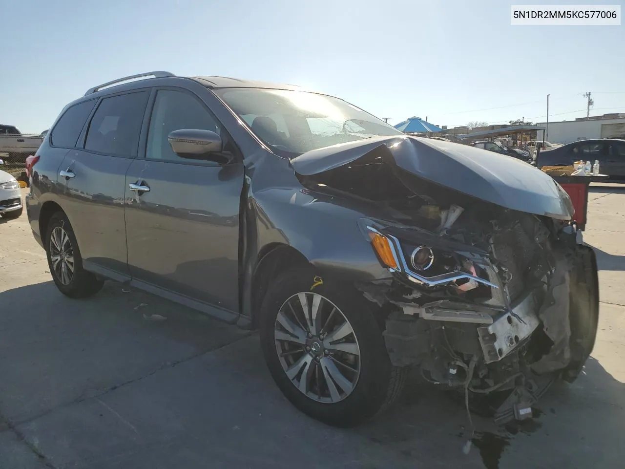 2019 Nissan Pathfinder S VIN: 5N1DR2MM5KC577006 Lot: 74855274